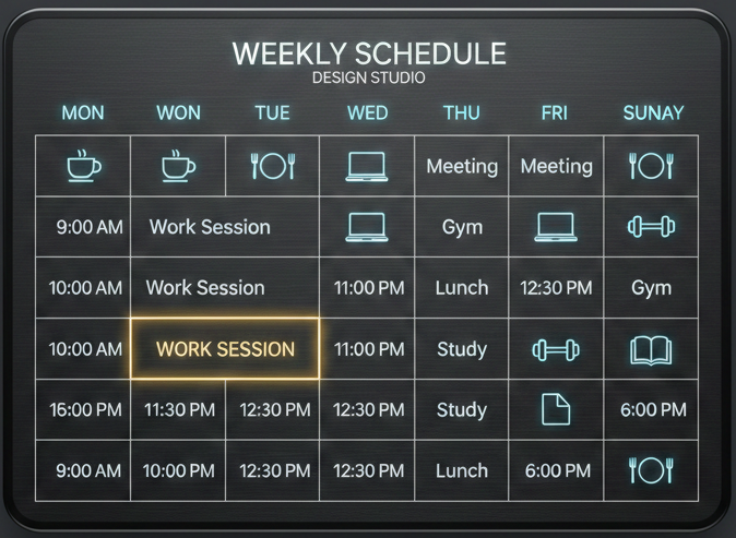 시간표 미리보기 이미지